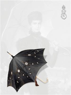 Empress Elisabeth of Austria - a personal parasol as Queen by Hungary, - Imperial Court Memorabilia and Historical Objects
