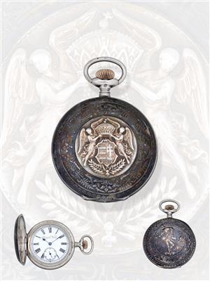 A Royal Hungarian gift pocket watch, - Rekvizity z císařského dvora