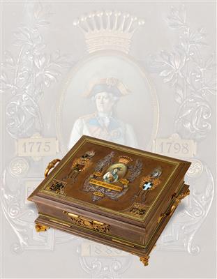 A large ornamental box, - Imperial Court Memorabilia and Historical Objects