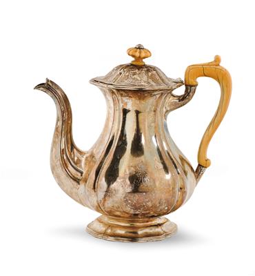 Archduke Francis Charles - a coffee pot from a table service, - Imperial Court Memorabilia and Historical Objects