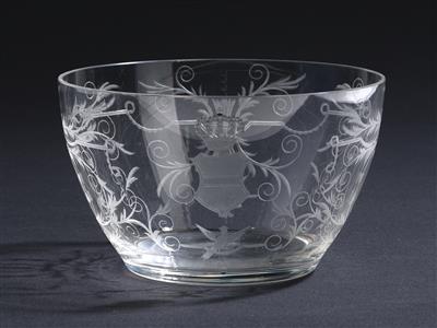 Archduchess Sophie, Emperor Francis Joseph I and Empress Elisabeth - a bowl from the ‘coat of arms service’, - Imperial Court Memorabilia and Historical Objects