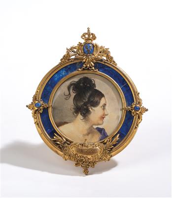 House of Bourbon - a portrait miniature of a princess from the House of Bourbon, - Casa Imperiale e oggetti d'epoca