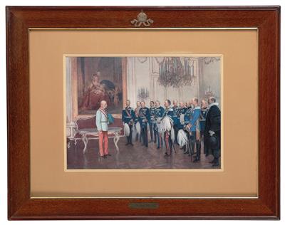 Emperor Francis Joseph I with the German Federal Princes (1908), - Rekvizity z císařského dvora