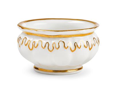Imperial Austrian Court - a small salt bowl from the service with openwork gilt rim, - Casa Imperiale e oggetti d'epoca