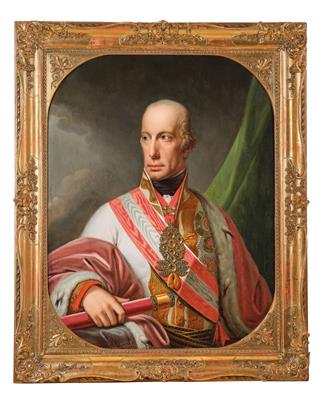 Johann Baptist Lampi the Elder -  - Emperor Francis I (II) of Austria - Rekvizity z císařského dvora