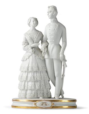 Emperor Francis Joseph I and Empress Elisabeth, - Imperial Court Memorabilia and Historical Objects