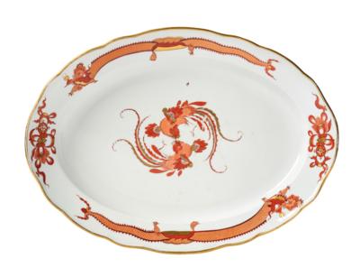 Archduke Francis Ferdinand - a large tray from the “coral red dragon” table service, - Rekvizity z císařského dvora