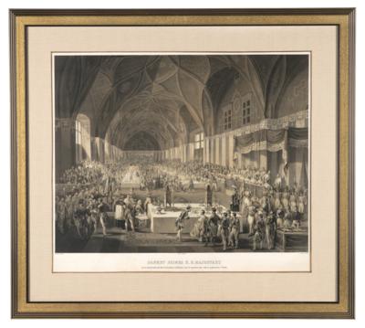 Celebrations for the coronation of Emperor Ferdinand I as King of Bohemia Ferdinand V in Prague on 7 September 1836, - Imperial Court Memorabilia & Historical Objects