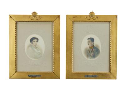 Emperor Charles I and Empress Zita, - Imperial Court Memorabilia & Historical Objects