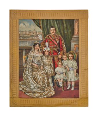 Emperor Charles I and Empress Zita with children, - Rekvizity z císařského dvora