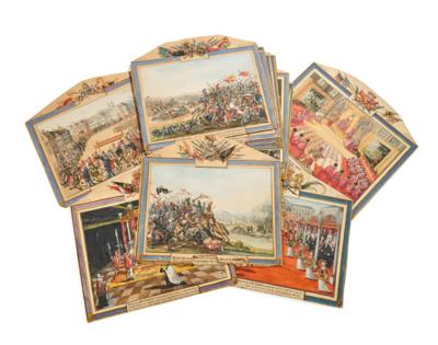 Series of 22 watercolours with historical depictions of the history of the Beydeals de Zittaert family, - Imperial Court Memorabilia & Historical Objects