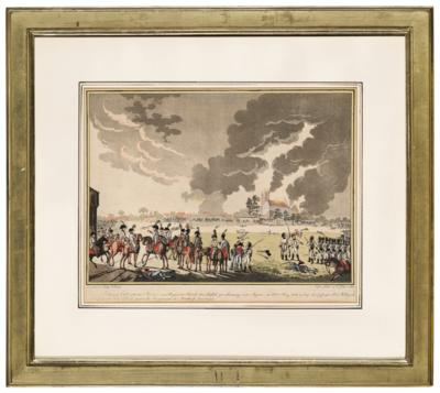 Archduke Carl orders a division of the Klebek regiment to storm Aspern on 22 May 1809, - Casa Imperiale e oggetti d'epoca