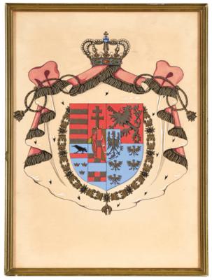 Archducal Coat of Arms, - Imperial Court Memorabilia & Historical Objects