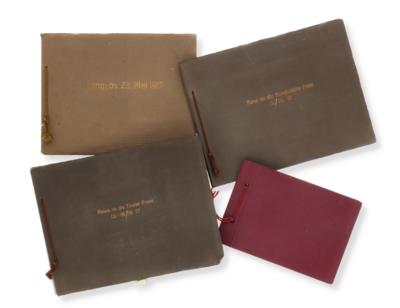 Emperor Charles I - 4 photo albums, - Imperial Court Memorabilia & Historical Objects