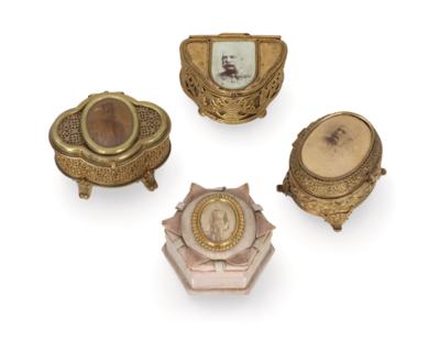 Imperial Austrian Court - 4 court table bonbonnieres, - Imperial Court Memorabilia & Historical Objects