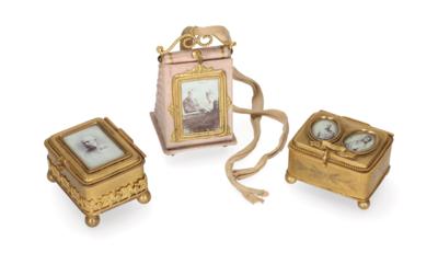 Imperial Austrian Court - 3 sweet boxes, - Casa Imperiale e oggetti d'epoca
