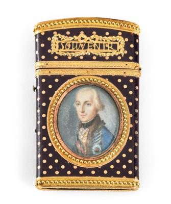 Palatine Archduke Alexander Leopold - a carnet de bal, - Rekvizity z císařského dvora