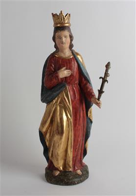 Heilige mit Krone und Lilie, - Arte popolare e sculture
