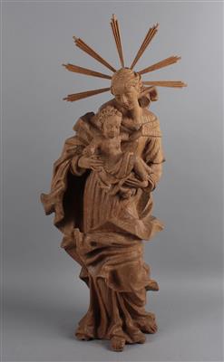 Madonna mit Kind, - Folk art and sculptures