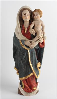 Madonna mit Kind, - Folk art and sculptures