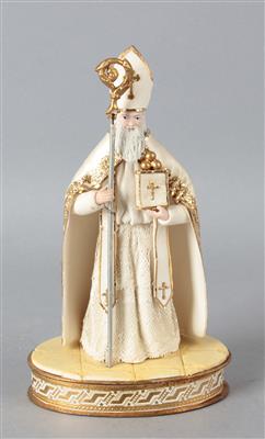 Demel Geschenkkarton mit Tragantfigur, Hl. Nikolaus, - Antiquariato