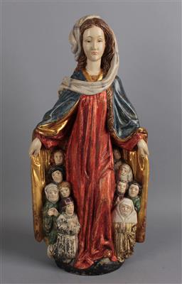 Schutzmantel Madonna, - Volkskunst, Fayencen und Skulpturen