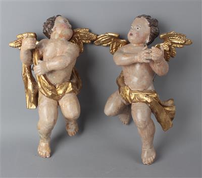 Paar Putti, - Works of Art