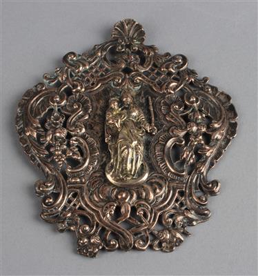 Kleines barockes Relief Madonna mit Kind, - Starožitnosti