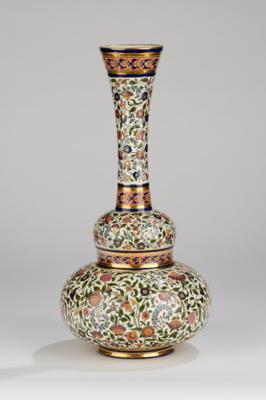 Große Vase, Zsolnay, Pécs um 1875/80, - Arte popolare e religiosa, sculture e maioliche