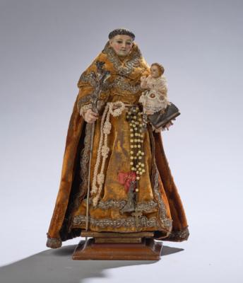 Hl. Antonius mit Jesuskind, - Folk Art, Sculptures & Faiences