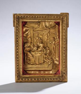 Kleines barockes Relief mit Beschneidung Jesu, Ende 17. Jh., - Starožitnosti, lidové umění, skulptura a fajáns