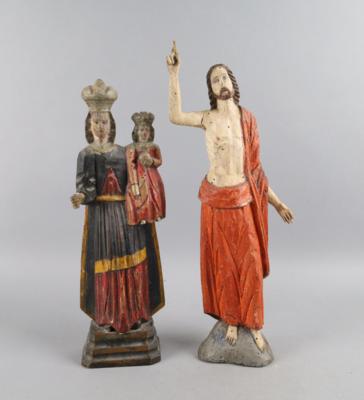 Madonna mit Kind und Christus als Auferstandener, - Antiquariato