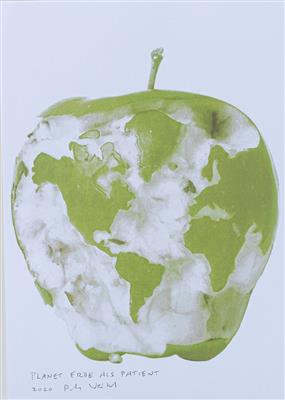 Peter Weibel, Planet Erde als Patient , 2020 - Charity-Auktion: Werke internationaler und nationaler Künstler  zugunsten des Vereins Auf Augenhöhe