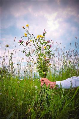 Joachim Baur, BLUMENBOUQET aus dem Werkblock "Ziffernblätter & Kalenderblätter", 1985/2014 - Artists for Children Charity-Kunstauktion