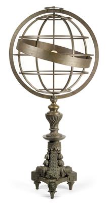 A large 19th century engraved brass Armillary Sphere - Historické v?decké p?ístroje a globusy