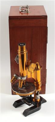 A c. 1900 Seibert Wetzlar lacquered brass Microscope - Antique Scientific Instruments and Globes