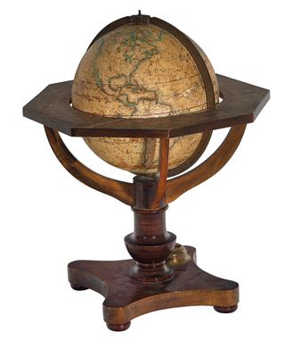 A c. 1820 Carl Bauer Nuremberg terrestrial Globe - Antique Scientific Instruments and Globes