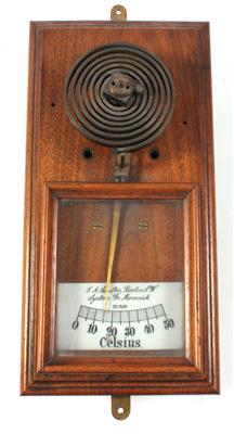 A c. 1890 Paul Moennich metal Thermometer - Strumenti scientifici e globi d'epoca