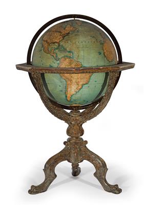 A rare 1873 Carl Adami and Heinrich Kiepert terrestrial Globe - Historické vědecké přístroje a globusy