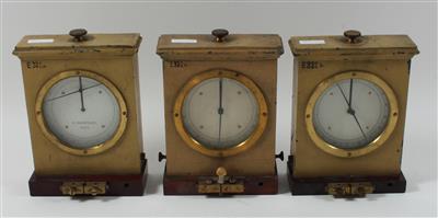 Three telegraph Galvanometers - Antique Scientific Instruments and Globes, Cameras
