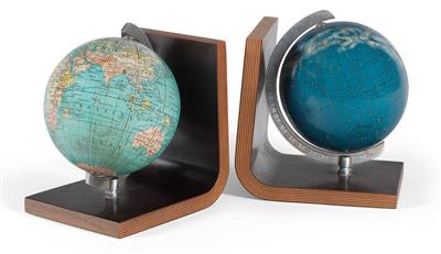 C. 1950 Globe Bookends - Antique Scientific Instruments and Globes