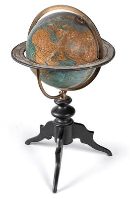 Erdglobus von Schotte  &  Co - Historische wissenschaftliche Instrumente und Globen - Klassische Fotoapparate und Zubehör