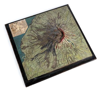 Geomorphologische Reliefkarte des Vesuv - Historische wissenschaftliche Instrumente und Globen - Klassische Fotoapparate und Zubehör