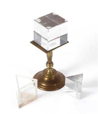 A Prism on brass stand - Antique Scientific Instruments and Globes