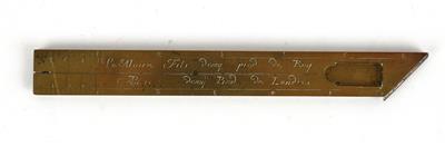 A French folding Ruler - Strumenti scientifici, globi d'epoca e macchine fotografiche