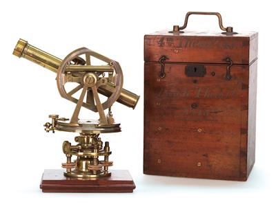 A Louis Casella 4-inch Theodolite - Historické vědecké přístroje, globusy a fotoaparáty