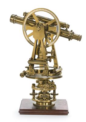 A Troughton & Simms brass Theodolite - Strumenti scientifici, globi d'epoca e macchine fotografiche