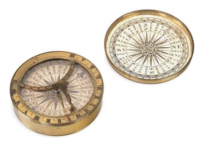 Büchsensonnenuhr - Historische wissenschaftliche Instrumente, Globen und Fotoapparate