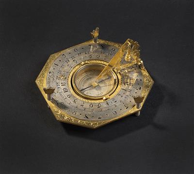 A Sun- and Moon-Sundial by Johann Willebrand (c. 1658 – 1726) - Antique Scientific Instruments, Globes and Cameras