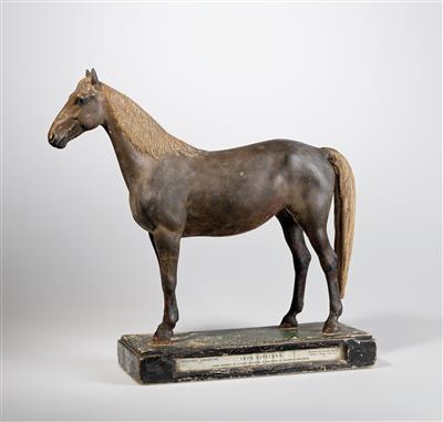 A Lippizan Horse Model - Antique Scientific Instruments and Globes; Classic Cameras